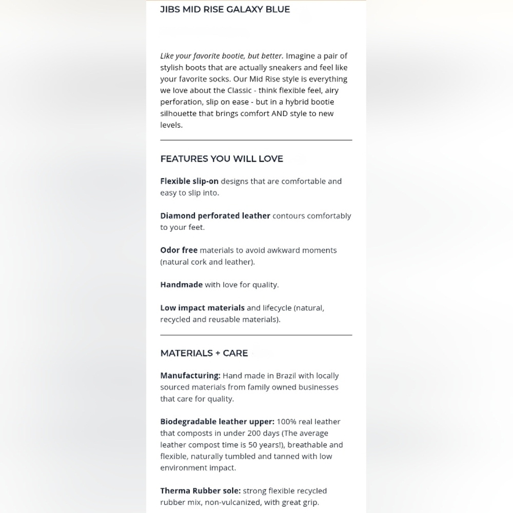 Jibs Unisex Mid Rise Galaxy Blue Slip-on Perforated Leather Odor Free Handmade - Picture 13 of 16